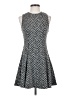 BCBGeneration Chevron-herringbone Gray Cocktail Dress Size 4 - photo 1