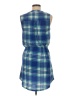 Lily Rose Plaid Blue Casual Dress Size M - photo 2