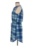 Lily Rose Plaid Blue Casual Dress Size M - photo 5