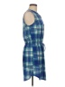 Lily Rose Plaid Blue Casual Dress Size M - photo 4