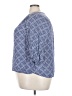 dalia 100% Polyester Blue 3/4 Sleeve Blouse Size 3X - photo 5
