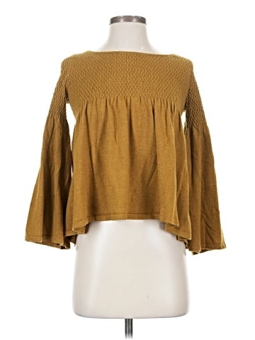 Knitted & Knotted Long Sleeve Blouse (view 1)