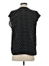Coldwater Creek 100% Polyester Polka Dots Black Short Sleeve Blouse Size XS - photo 2