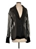 Shein Black Long Sleeve Blouse Size 4 - photo 1