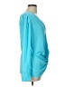 5/48 100% Polyester Teal Long Sleeve Blouse Size L - photo 4