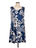SJS Print Blue Casual Dress Size L - photo 1