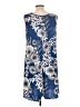 SJS Print Blue Casual Dress Size L - photo 2