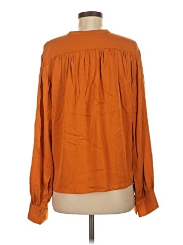 Vince. Long Sleeve Silk Top (view 2)