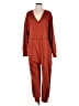 Anrabess Solid Red Jumpsuit Size XL - photo 1