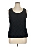 212 Collection Black Sleeveless Top Size XL - photo 1