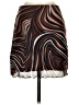 Shein Graphic Brown Casual Skirt Size 4 - photo 1