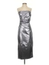 Miss Love Metallic Silver Cocktail Dress Size S - photo 1