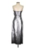 Miss Love Metallic Silver Cocktail Dress Size S - photo 2