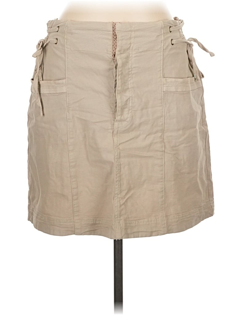 Pre-owned By Anthropologie Casual Skirt In Tan