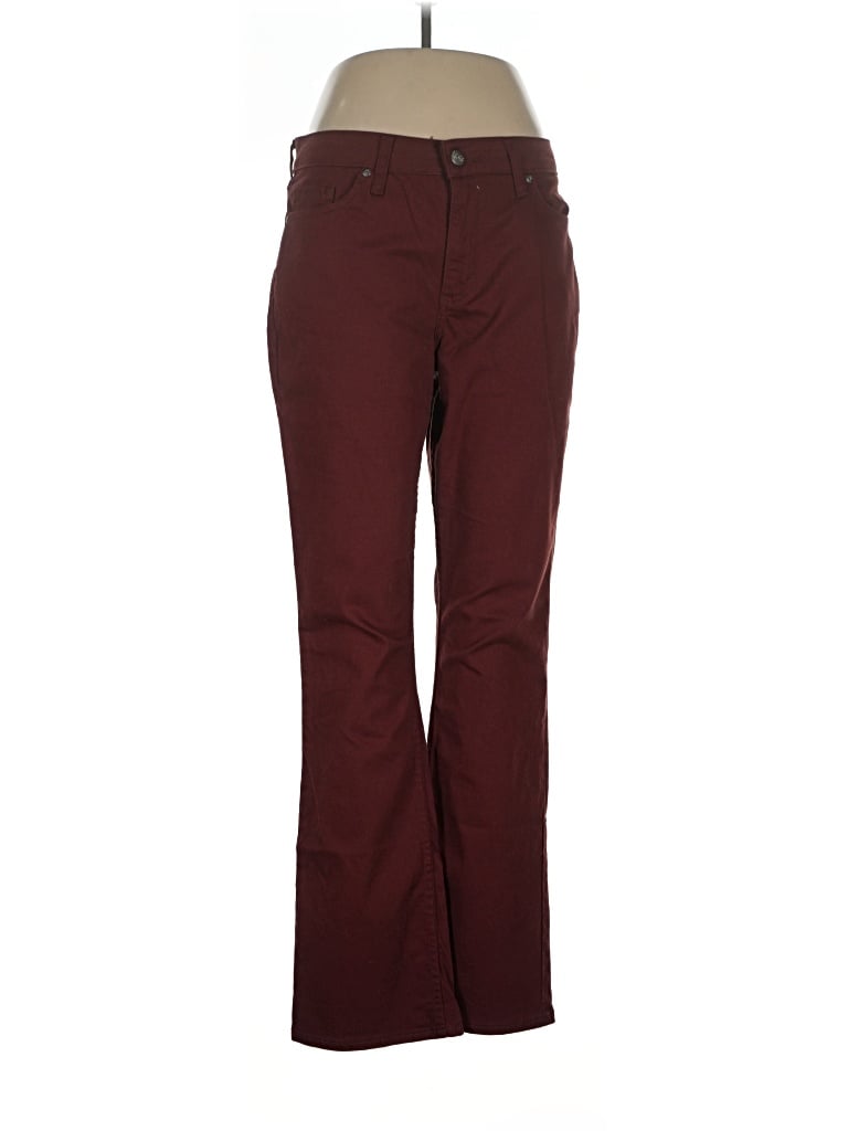 Pre-owned Lee Casual Pants In Burgundy