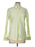 Gap 100% Cotton Color Block Green Long Sleeve Button-Down Shirt Size L - photo 1