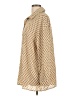 Shein Hearts Tan Gold Long Sleeve Blouse Size L - photo 5