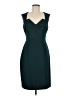 Connected Apparel Solid Teal Cocktail Dress Size 8 - photo 1