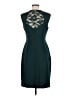 Connected Apparel Solid Teal Cocktail Dress Size 8 - photo 2