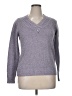 Carolyn Taylor Gray Purple Pullover Sweater Size XL - photo 1
