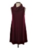 TCEC Solid Burgundy Casual Dress Size S - photo 1