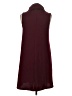 TCEC Solid Burgundy Casual Dress Size S - photo 2