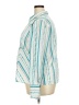 Pennington's Chevron-herringbone Teal Long Sleeve Blouse Size XXL (estimated) - photo 5