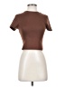 Shein Brown Short Sleeve Turtleneck Size 4 - photo 1