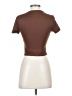 Shein Brown Short Sleeve Turtleneck Size 4 - photo 2