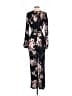 Harlyn 100% Viscose Rayon Floral Black Jumpsuit Size S - photo 2