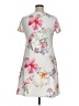 Unbranded 100% Polyester Floral Gray Casual Dress Size XL - photo 2