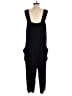 Eileen Fisher Solid Black Jumpsuit Size L - photo 2