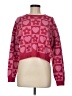 Debut Hearts Pink Pullover Sweater Size M - photo 1