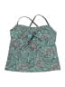 Lands' End Paisley Teal Swimsuit Top Size 16 - photo 1
