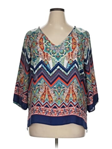 Renee C. 3/4 Sleeve Blouse (view 1)