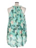 Torrid 100% Polyester Teal Sleeveless Blouse Size 5X Plus (5) - photo 2