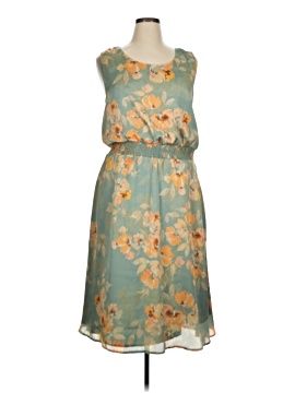 green emerald velvet dress Coldwater Creek PolkaDot A-Line Dress Sz 8