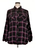 Torrid Plaid Purple Long Sleeve Button-Down Shirt Size 2X Plus (2) - photo 1