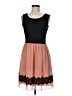 En Focus Studio 100% Polyester Color Block Brown Casual Dress Size 8 - photo 1