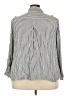 Terra & Sky 100% Viscose Stripes Silver 3/4 Sleeve Blouse Size 3X - photo 2