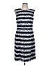 Alex Marie 100% Polyester Stripes Blue Casual Dress Size 12 - photo 1