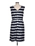 Alex Marie 100% Polyester Stripes Blue Casual Dress Size 12 - photo 2