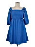 Unbranded Solid Blue Casual Dress Size M - photo 1