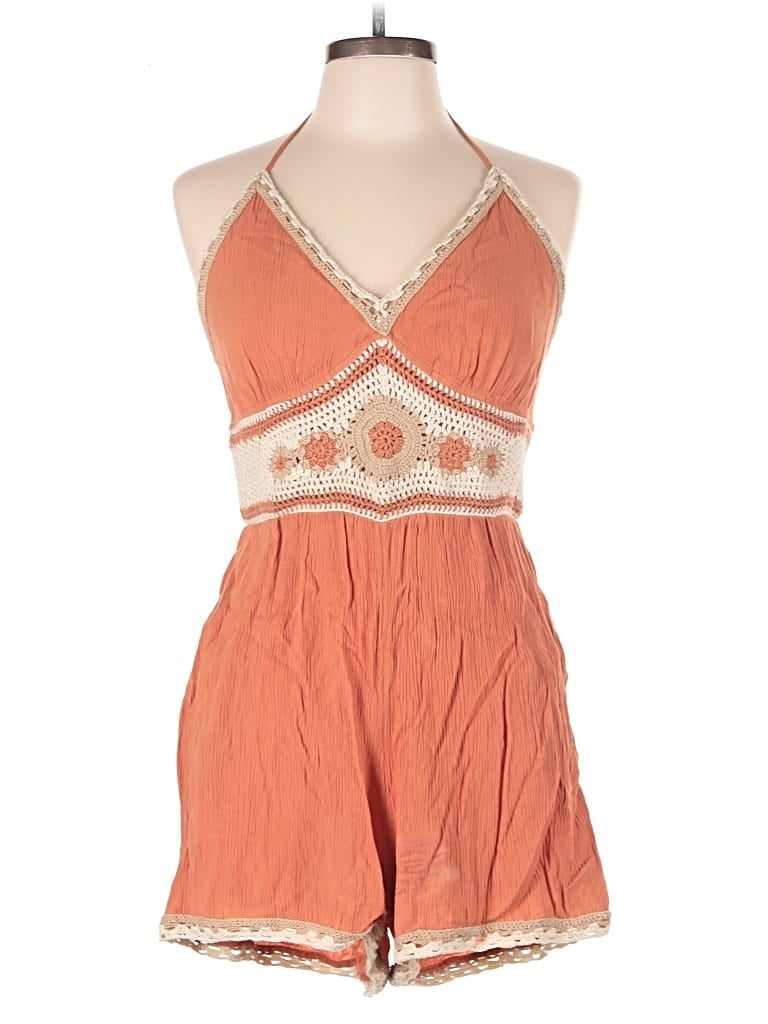 Pre-owned American Eagle Outfitters Romper In Orange