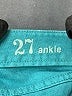 J.Crew Color Block Teal Jeans Size 27 waist - photo 8