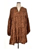 Unbranded 100% Polyester Animal Print Brown Casual Dress Size XL - photo 1