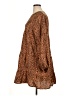 Unbranded 100% Polyester Animal Print Brown Casual Dress Size XL - photo 5