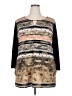 JM Collection Black 3/4 Sleeve Blouse Size 2X - photo 1