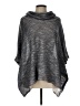 Chris & Carol Metallic Gray Poncho Size L - photo 1