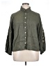 Unbranded Green 3/4 Sleeve Button-Down Shirt Size 1X (estimated) - photo 1